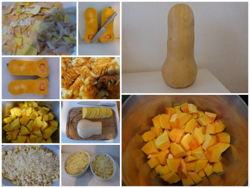 courge,courge butternut,crumble,challenge halloween 2014